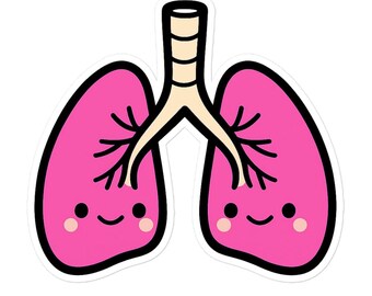Lung Vinyl Sticker – Respiratory Therapy Nurse Medical Humor Decal