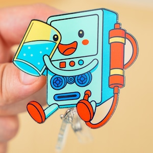 Kidney Nephrology Badge Reel - Retractable Nephrology ID Holder, Nurse Badge, Medical Gift