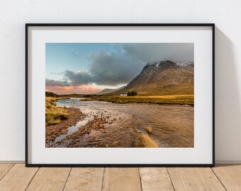 Glencoe Scotland Print | Scottish Highlands Mountain Landscape | Fine Art Wall Print