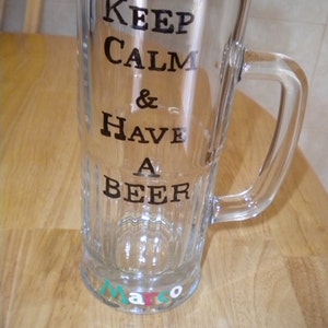 Fun Hand Painted Beer Mug