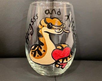 Valentine Reptile Wine Glasses