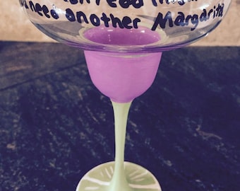 Fun Margarita Glass