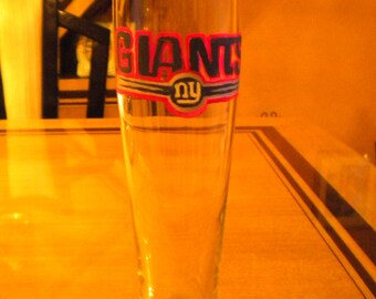 Hand Painted Giants Beer Glass