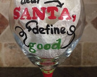 Define Good Santa Wine Glass