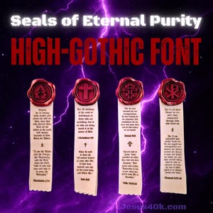 ORTHODOX CROSS Seal of Eternal Purity: Warhammer 40k-Inspired Christian Purity Seals image 7