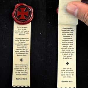TEMPLAR CROSS with Whole Armor of God (Ephesians 6) Warhammer 40k-Inspired Christian Purity Seals