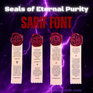 ORTHODOX CROSS Seal of Eternal Purity: Warhammer 40k-Inspired Christian Purity Seals image 6