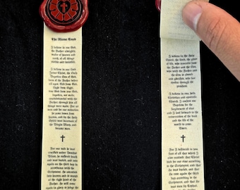 LUTHERAN ROSE with Lutheran Nicean CREED! 40k-Inspired Christian Purity Seals