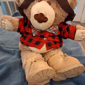 Vintage Coleco Furskins: Farrell Furskins Collectible Plush Bear Cabbage Patch