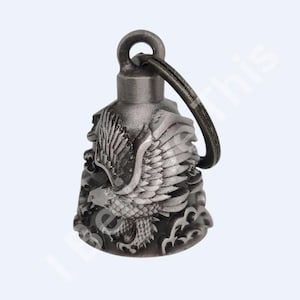 Eagle 3-D Motorcycle Bell, Good Luck Light Weight, Impact Resistant, Biker Gift