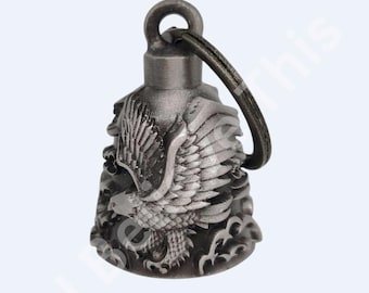 Eagle 3-D Motorcycle Bell, Good Luck Light Weight, Impact Resistant, Biker Gift