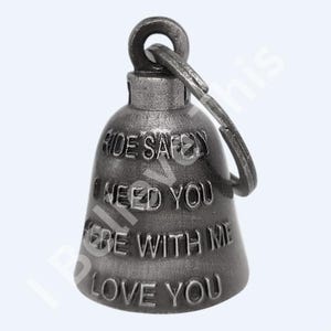 3-D Motorcycle Bell, for Good Luck, Light Weight Ride Safely Bell, Biker Gift