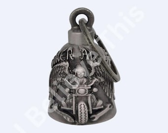 Biker Angel Riding 3D Motorcycle Bell, for Good Luck Light Weight, Biker Gift