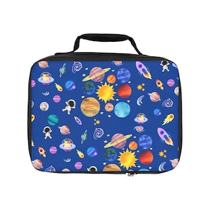 Cosmic Lunch Bag: Insulated Space-Themed Lunch Tote for Kids
