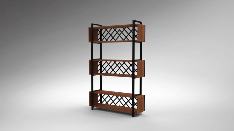 Industrial Shelf Unit – DXF File for CNC Laser Cutting | Wood & Metal ...