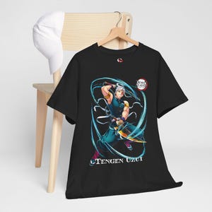 Sound Hashira Tengen Uzui T-Shirt Demon Slayer Anime Tee Unisex Heavy Cotton Hashira Corps Streetwear Gift