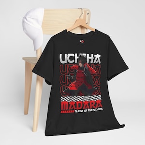Anime Graphic T-Shirt Ghost Of The Uchiha Style Ninja Manga Tee Unisex Heavy Cotton Otaku Gift Japanese Streetwear