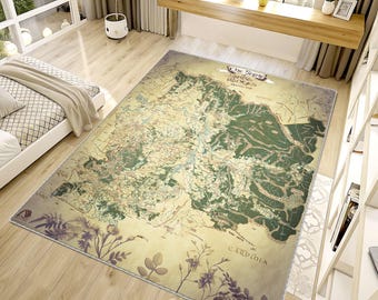 Middle Earth, Lotr Map, Popular Movie Rug, The Rings Map Rug,Fantastic Rug, Hobbit Rug, LOTR Rug Movie Rug, Popular Rug, Children Rug