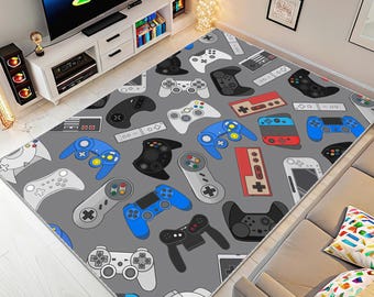 Retro Game Console, Retro Game Rug, Game Boy Rug, Retro Gaming Carpet, Game Room Rug, Gaming Consol Rug, Gamer Room Decor, Gamer Carpeting