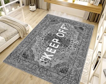 Keep Off, Keep Off Rug, Gray Rug, Popular Rug, Cool Rugs, Unique Rug, Home Decor, Area Rugs, Custom Rug, Rugs for Living Room, Housewarming