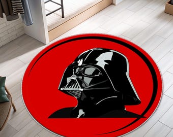 Star Wars Rug, Darth Vader Rug, Fantastic Rug, Movie Rug, Movie Decor, Cool, Boys Room Rug, Custom Rug, Personalized, Area Rugs, Round Rug