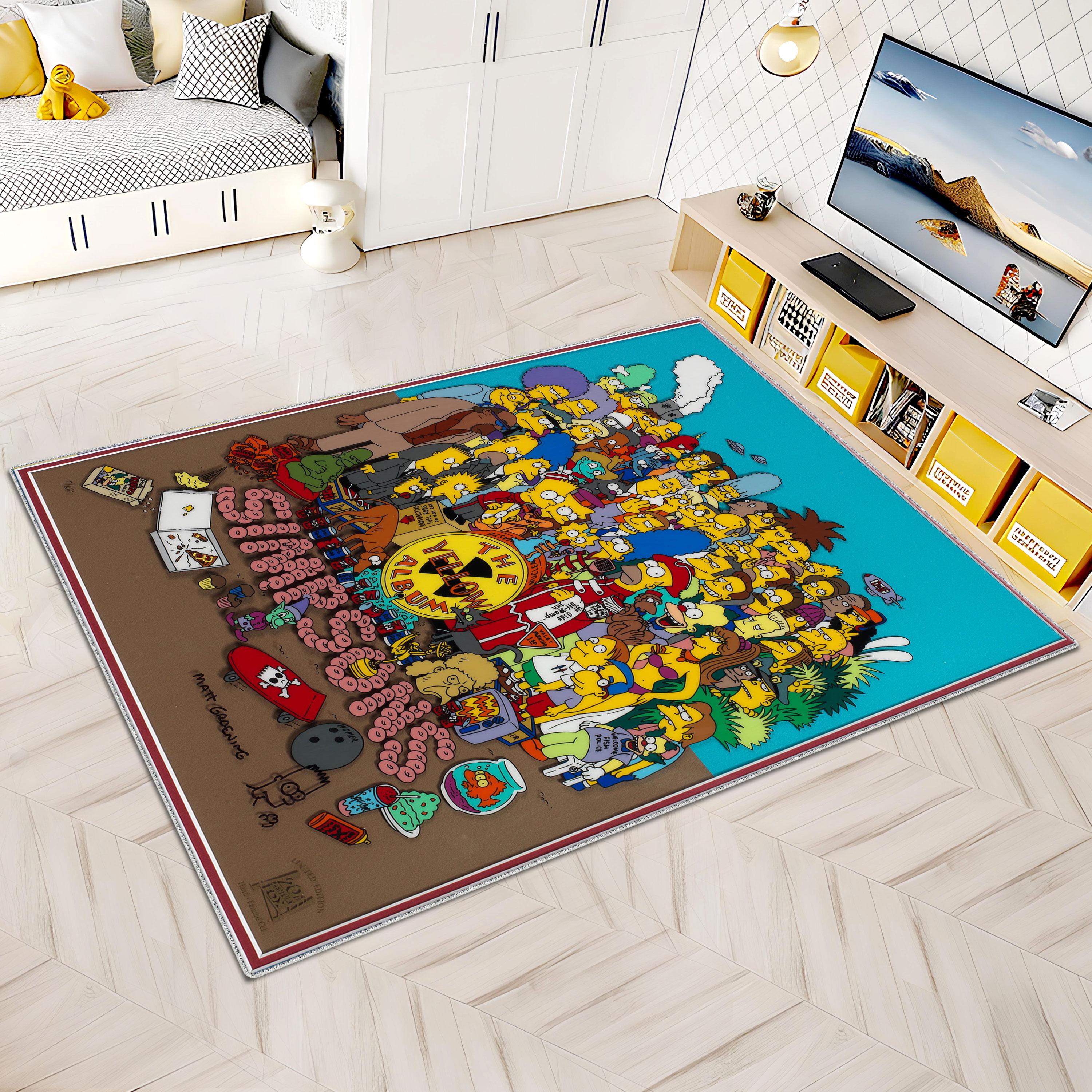 Bart Simpson Rug, Simpsons Rug, Cartoon Rug, Green Rug, Simpsons ...
