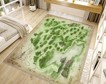 Hobbit Rug, Middle Earth, Lotr Map, Popular Movie Rug, The Rings Map Rug,Fantastic Rug, LOTR Rug Movie Rug, Popular Rug, Children Rug