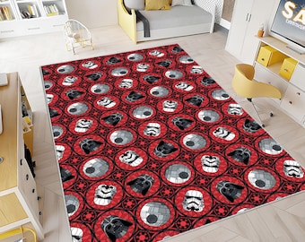 Star Wars Characters, Star wars Rug, Darth Vader Rug, Star wars Themed Rug, Young Room Rug, Boys Room Rug, Custom Rug, Personalized,Area Rug