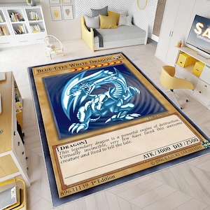 ブルーアイズ・ホワイト・ドラゴン ラグ 遊戯王ブルーアイズホワイトドラゴンウルトラレア青眼の白龍ラグマット