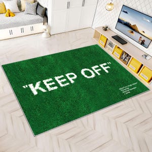 Keep Off Rug, Green Rug, Grass Pattern Rug, Modern Rug, Runner Rug, Home Decor, Area Rug, Aesthetic Rug, Rugs for Living Room, Housewarming