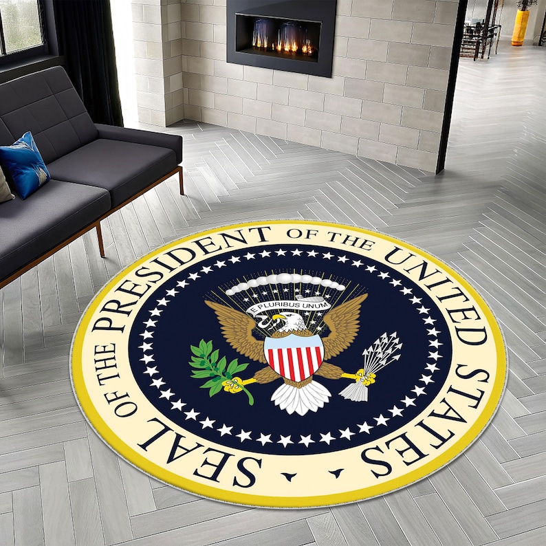 Trump Rug Presidential Seal, Seal of the American President Rug, U.S. President ...