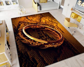The Fellowship of the Ring, LOTR Rug, Movie Rug, Rings Rug, Colorful Rug, Popular Rug, Custom Rug, Fantastic Rug, Movie Decor, Area Rug
