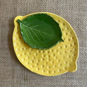 Lemon love dish, ceramic lemon dish