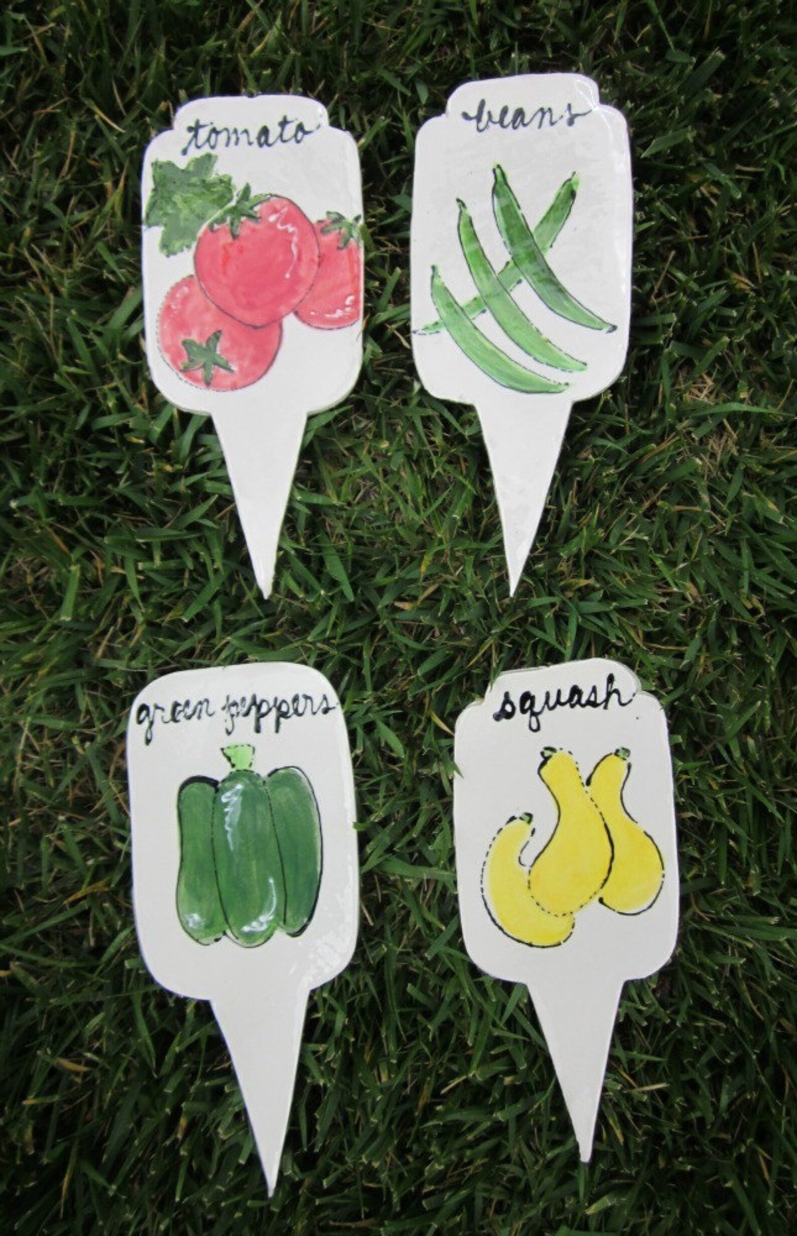 Adorable Ceramic Vegetable Garden Marker Etsy