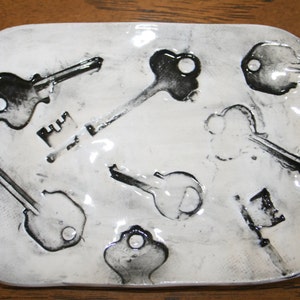 Ceramic Key Dish: Handmade Trinket Dish, Spoon Rest - Etsy