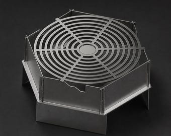 Hexa Grill - Faltbar, Blech, DXF