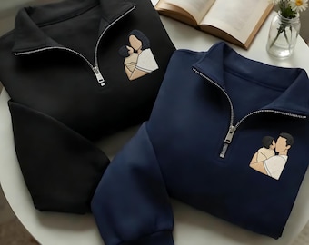 Bluza z nadrukiem i zamkiem błyskawicznym, mama i dziecko, bluza z kapturem, spersonalizowana koszula z haftem dla mamy i taty, spersonalizowane prezenty