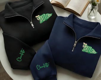Bluza z nadrukiem proporczyka drużyny z zamkiem błyskawicznym, koszulka z motywem uniwersyteckim, bluza z maskotką drużyny sportowej, bluza z motywem ducha drużyny z haftem