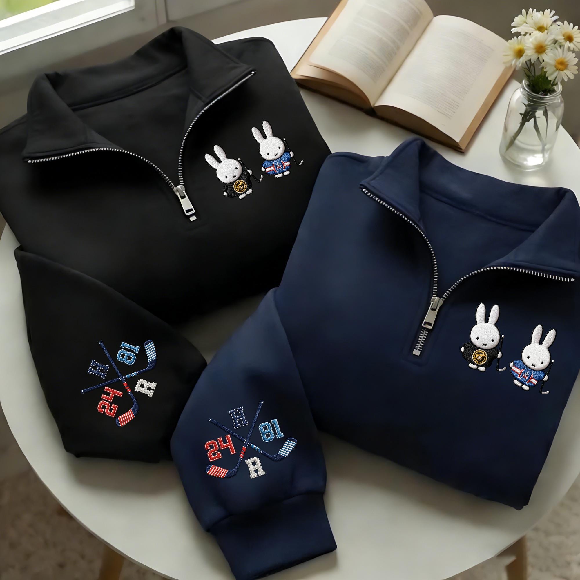 Bunny Zip Hoodie - Etsy