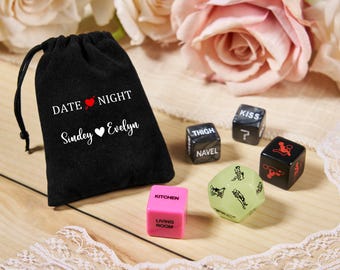 Custom Date Dice,Intimacy Game,Adults Date Night Dice Game,Love Position Selector Dice,Game For Couple,Valentine's Day Gifts,Couple Gift