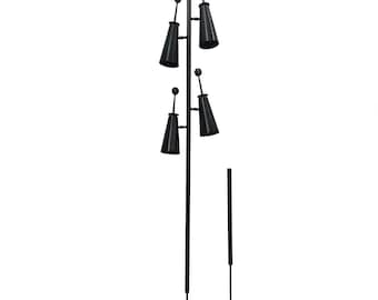 Moderne hanglamp uit het midden van de eeuw, verstelbare messing kegelkappen Lampverlichting