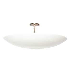 Modern Flush Mount Ceiling Light Fixture | Minimalist Round Overhead light for Bedroom, Hallway, Living Room, Kitchen