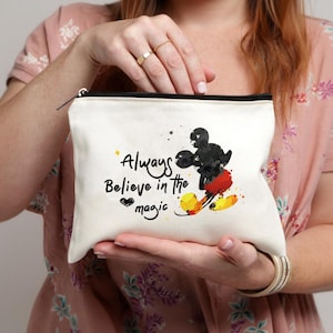 Cute Cartoon Makeup Bag – Large Capacity Travel Cosmetic Organizer for Women – Fun Toiletry Pouch Gift Idea