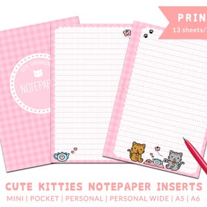 PRINTED notepaper planner inserts Filofax | Louis Vuitton | Kikki.K | Gillio | Mulberry |Van der Spek image 4