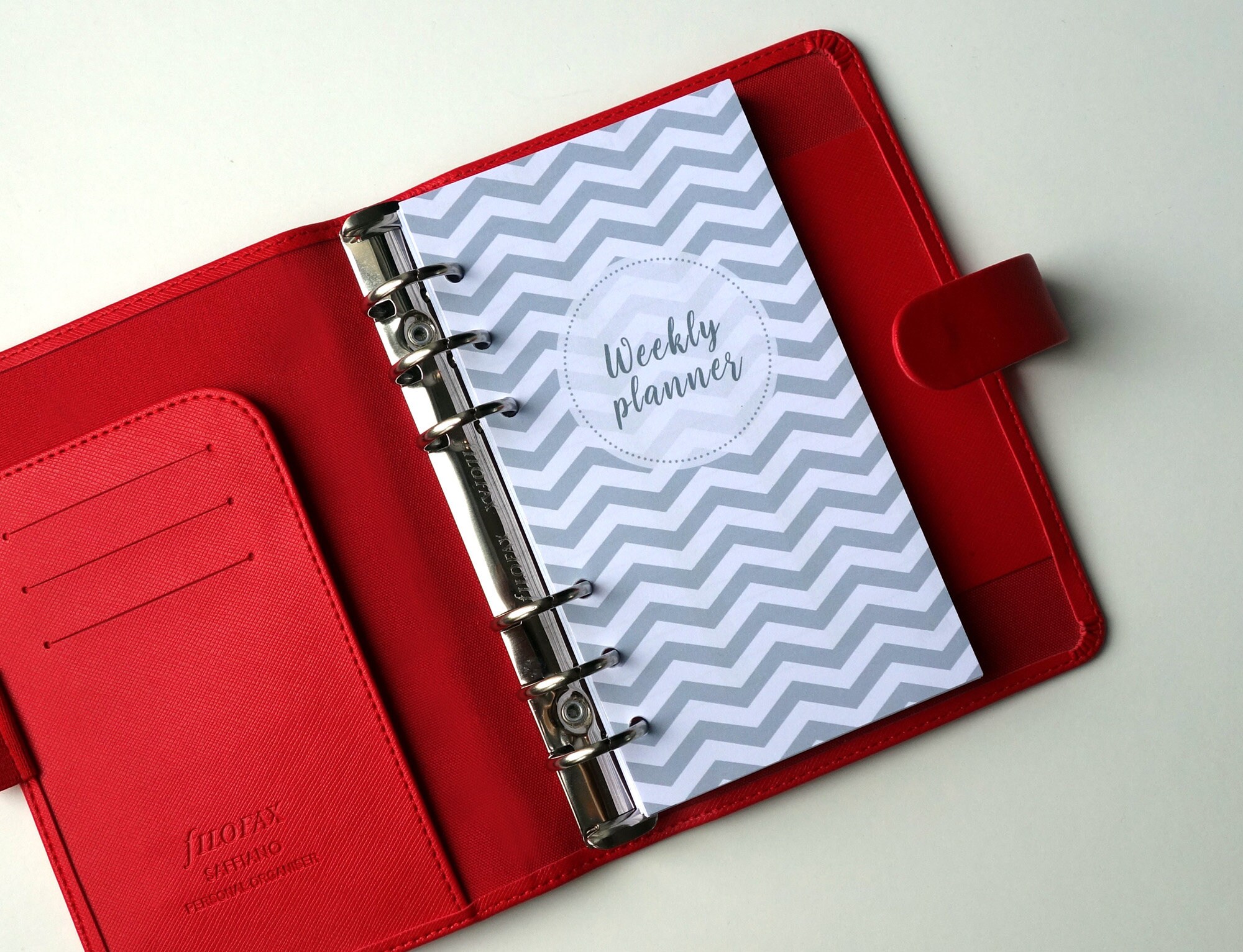  Undated Weekly Planner Inserts fits Personal Size Ring Binder  Planers, Filofax, Kate Spade, Kikiki K, Webster Pages, Van Der Spek, LV MM  Weekly Calendar Inserts Weekly Planner Refill (Personal) : Handmade