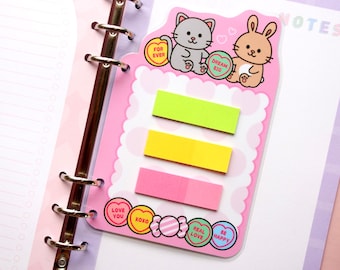 Dashboard van Bunny & Kitty Sticky Note: gelamineerd plannerinzetstuk Filofax Pocket Personal A5 | A6 | Kikki K | Louis Vuitton