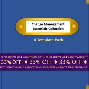 Change Management Essentials Collection | 4 Project Management Templates | Project Management | Microsoft Word & Excel