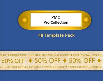 PMO Pro Collection | 48 Professional Project Templates | IT Project Management | Microsoft Word & Excel