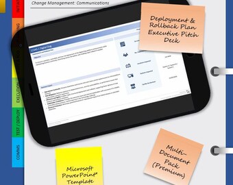 Deployment Plan Pitch Deck Template | IT Project Management | Microsoft PowerPoint | User Guide & Completed Example Included