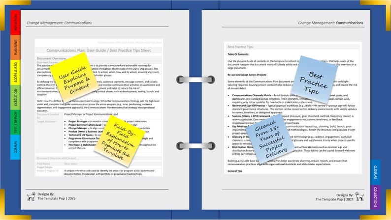 Communications Plan Template | IT Project Management | Microsoft Word | Includes User Guide + Completed Example PDF image 5